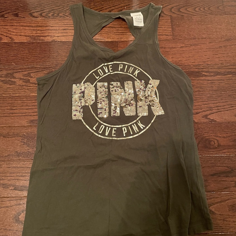 Love pink tank top